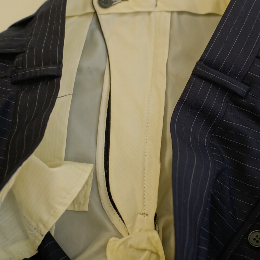 Coppley Vitale Barberis Canonico Super 130s Wool Gray 2 Piece Suit 42L 37 / 30 S - Picture 4 of 16